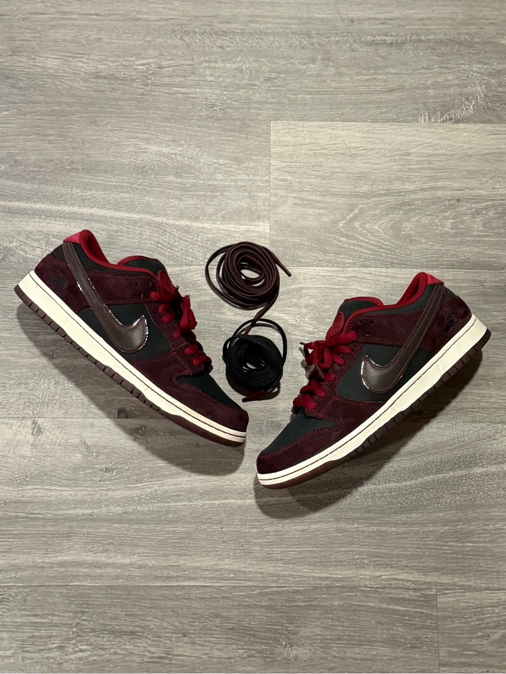 Riot Skateshop × Nike SB Dunk Low Pro QS Mahogany FZ1289-200 Men's Size 10.5